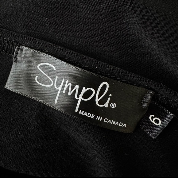 Sympli Go To Classic T Relax 3/4 Sleeve Top Black Size 6 - Picture 5 of 8